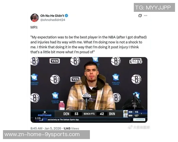 邦纳透露掘金曾考虑交易小波特现其价值已显著提升